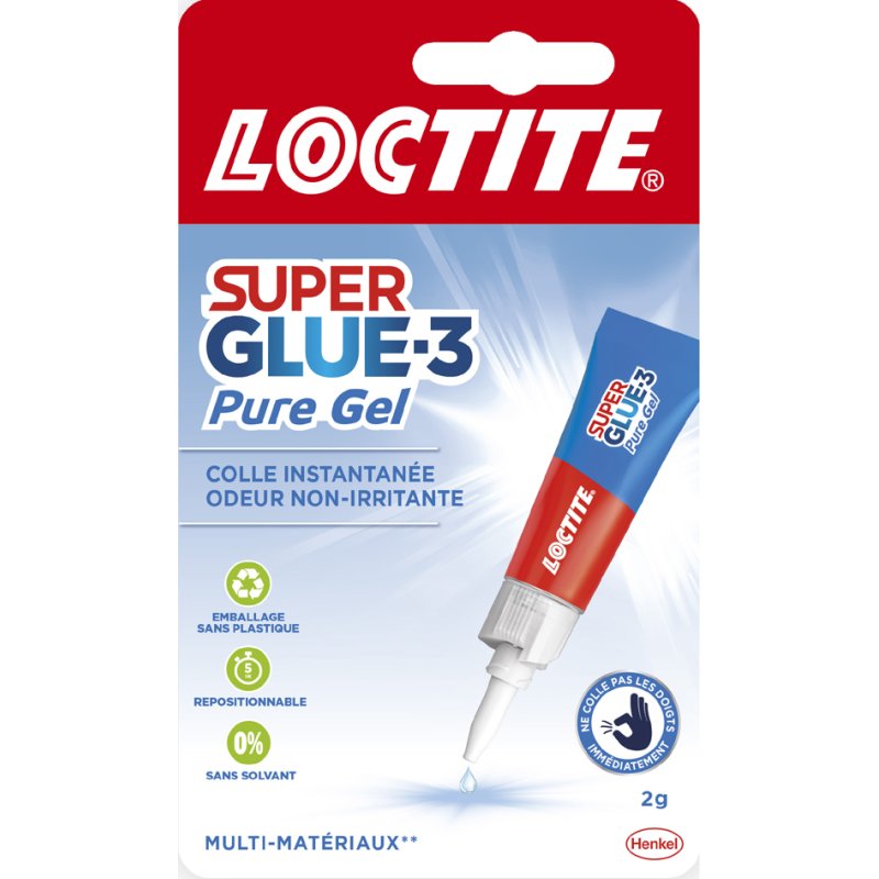 LOCTITE SuperGlu3 colle universelle, 3 g, repositionnable, extra forte